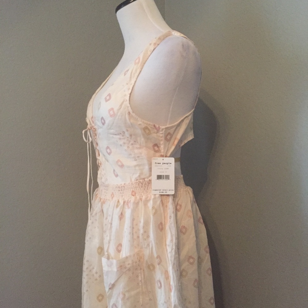 Free People Wildflowers Open Back Midi Dress S - Picture 4 of 8